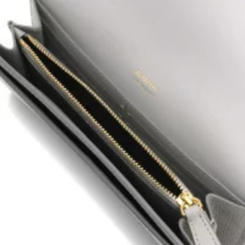 Burberry Melange Long Gray fold LGL Wallet LS Continental TB Bi Gray